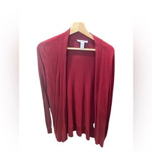 White House black market, maroon long sleeve sweater size large